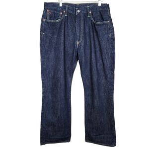 Polo Ralph Lauren Dark Wash Denim Blue Jeans Classic Preppy Mens Size 36 x 30